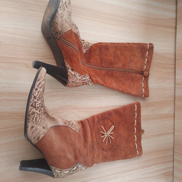 Pelle Moda Womens Heeled Boots Size 8.5 - Picture 2 of 14